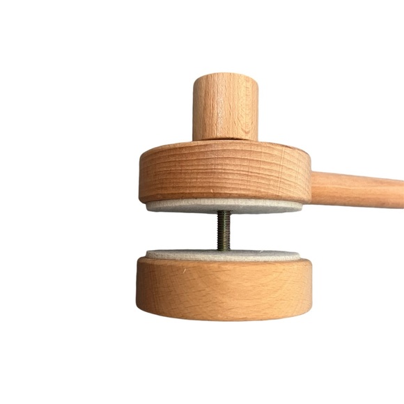 EUC - Boho Baby Mobile - Gender Neutral - Natural Wood w/ Gray and White Accents - Picture 5 of 6